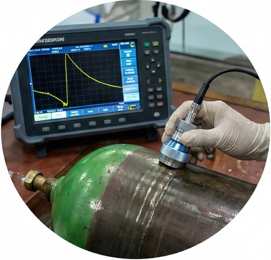 Ultrasonic Flaw Detection in CNG Cylinder.
